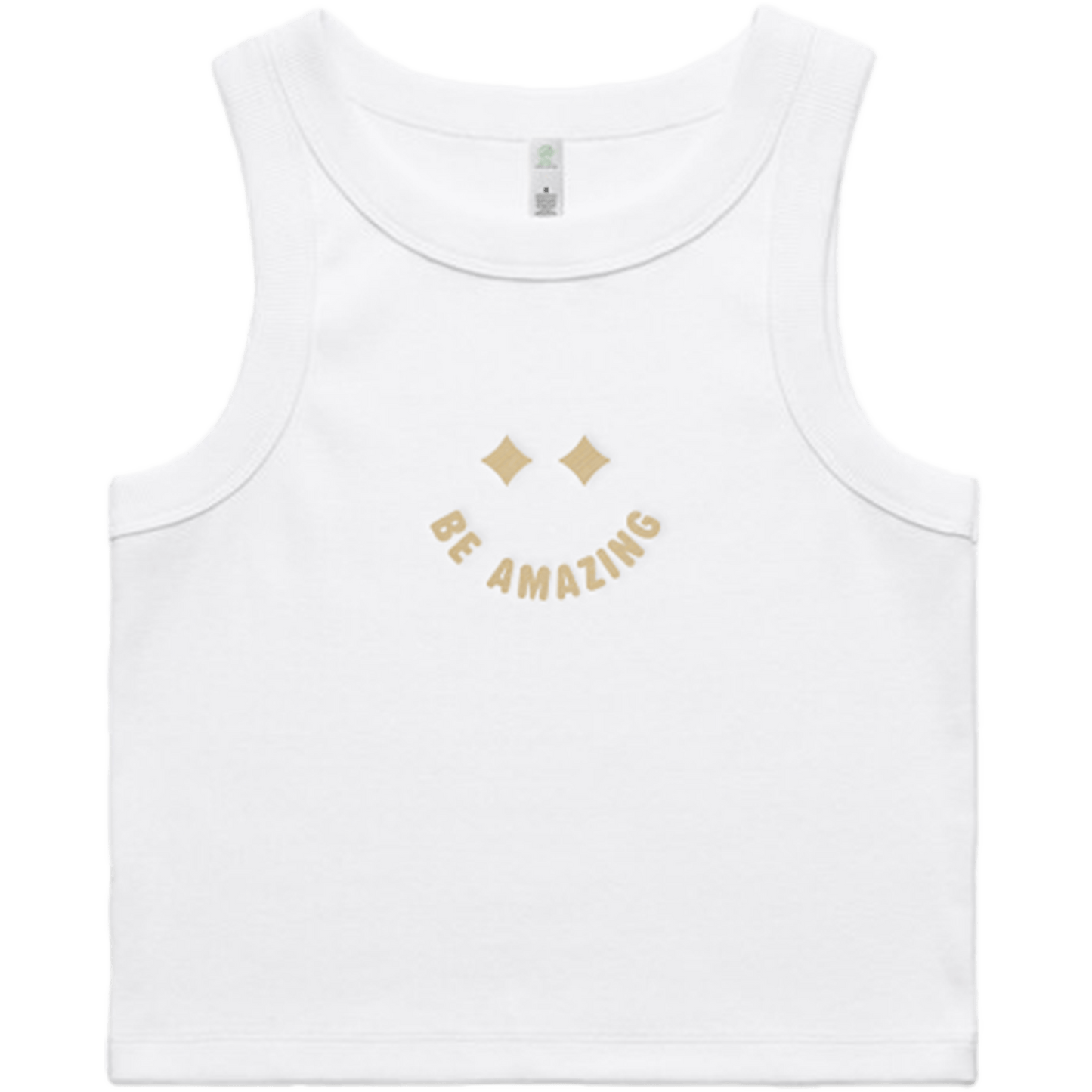 Smile Ribbed Crop Tank