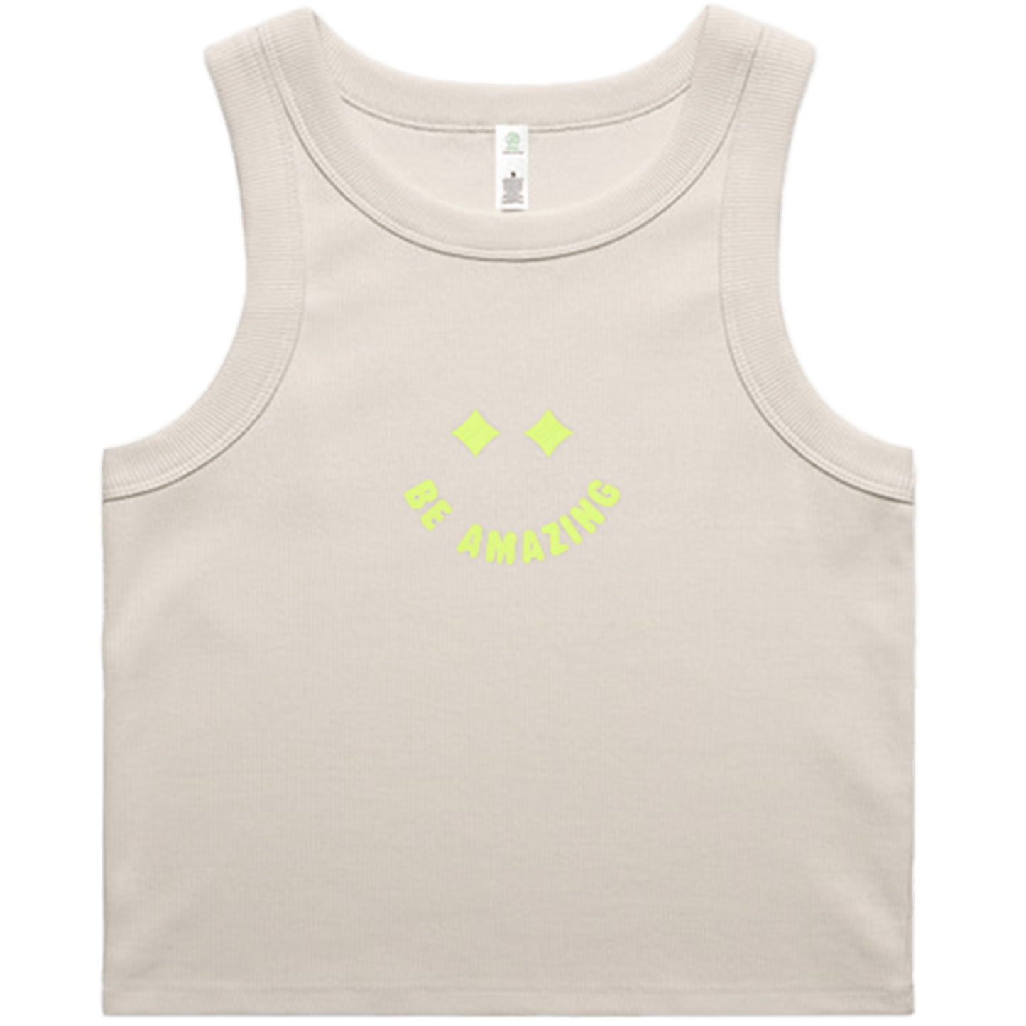 Smile Ribbed Crop Tank