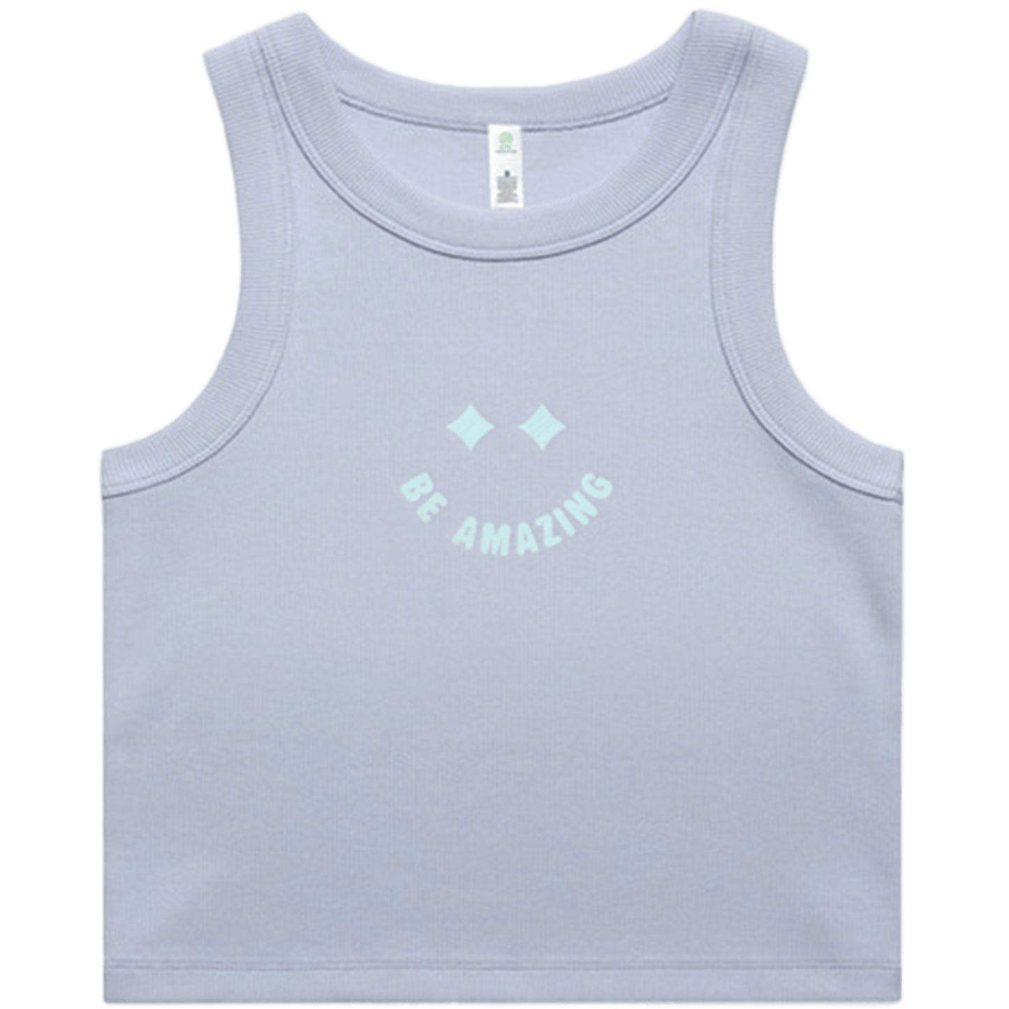 Smile Ribbed Crop Tank